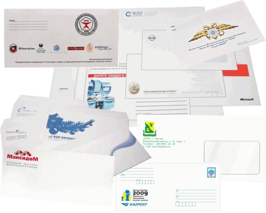  Печать на конвертах